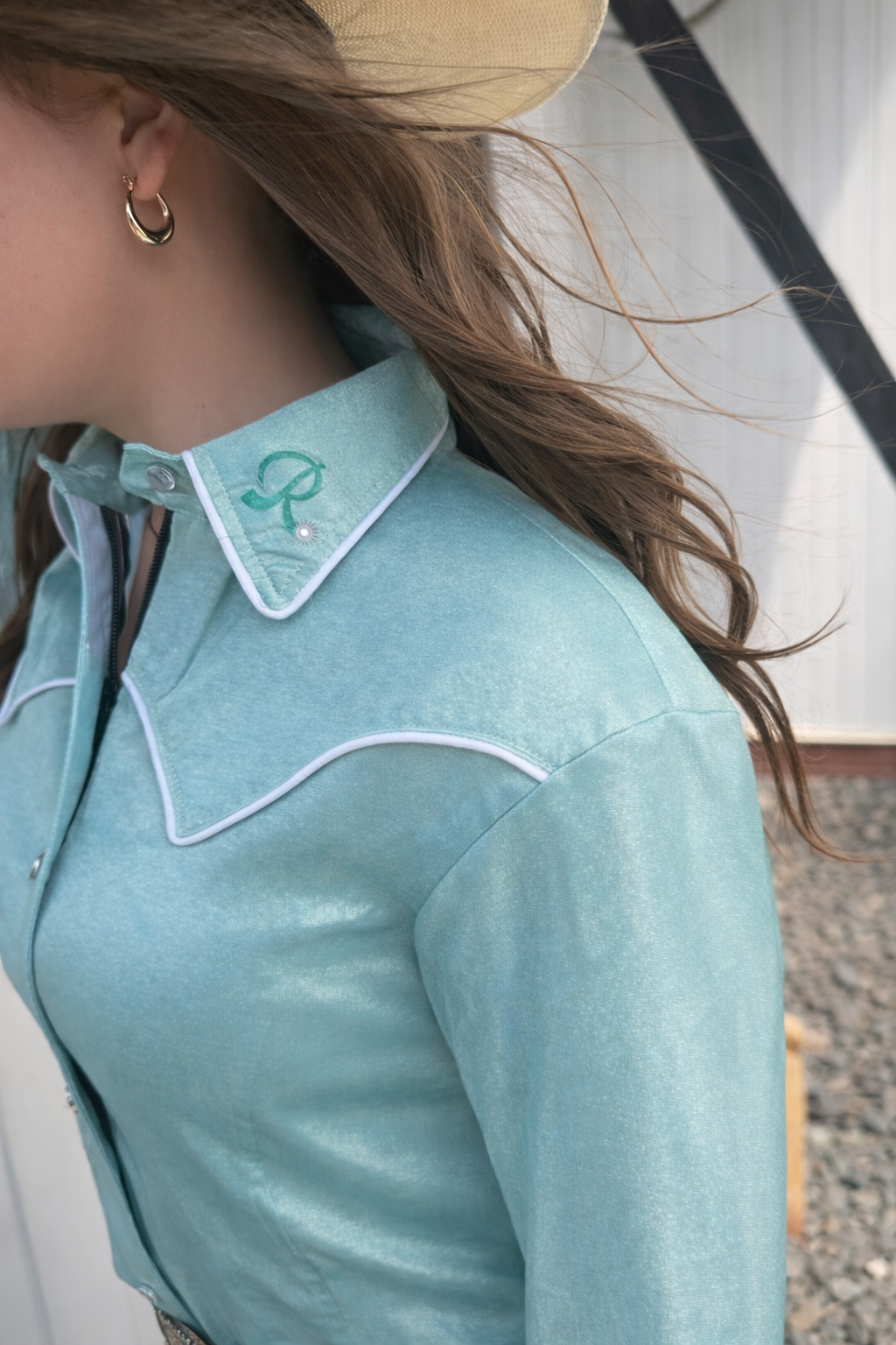Mint to Be Western Button Down